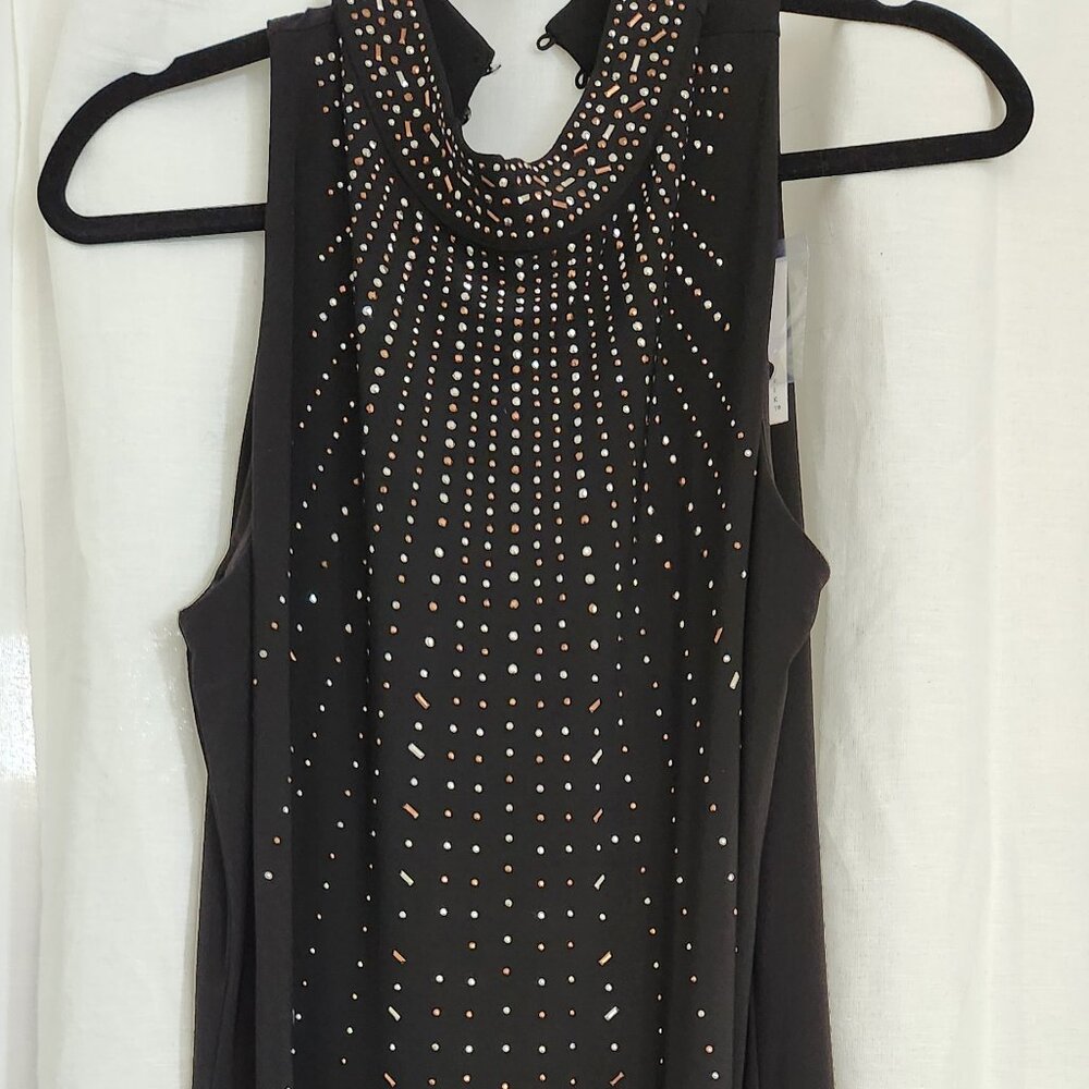 Whbm sleevelss mock neck dress